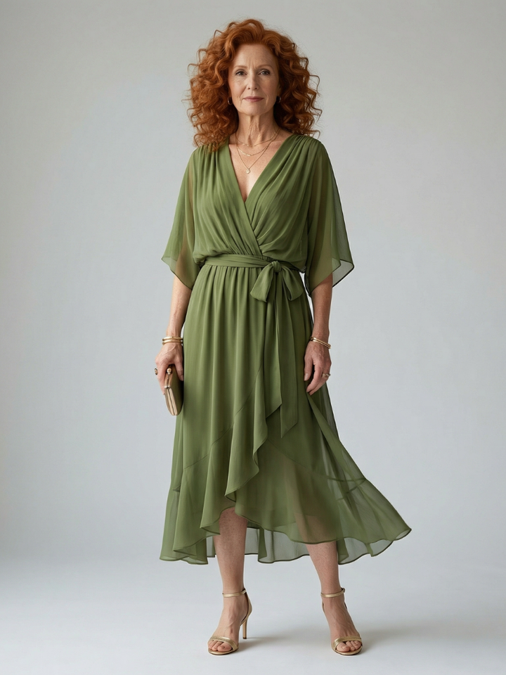 Monica - Robe midi fluide légère