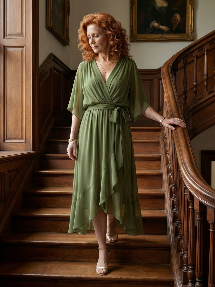 Monica - Robe midi fluide légère