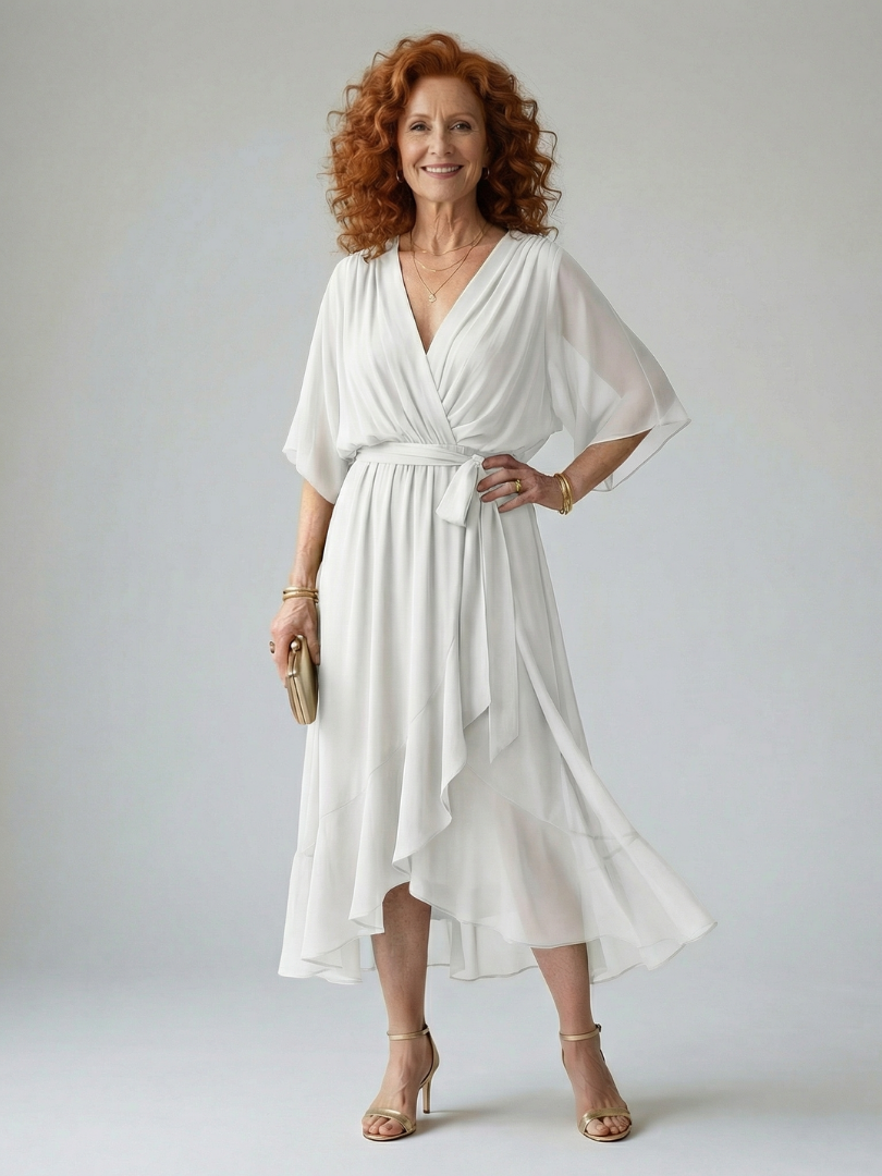 Monica - Robe midi fluide légère