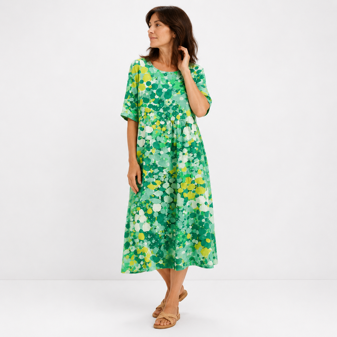 Noëlle - Robe midi légère fleurie