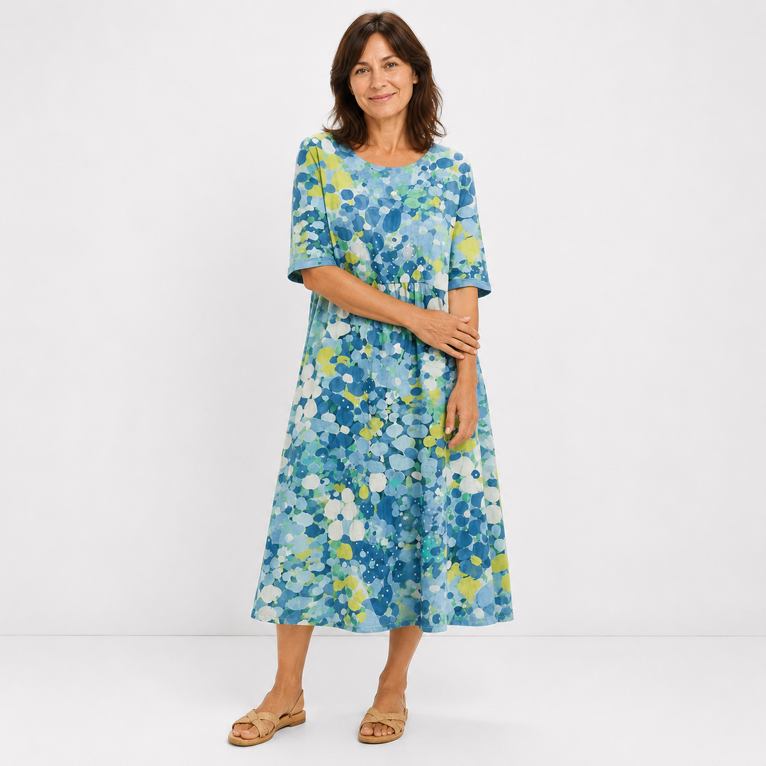 Noëlle - Robe midi légère fleurie