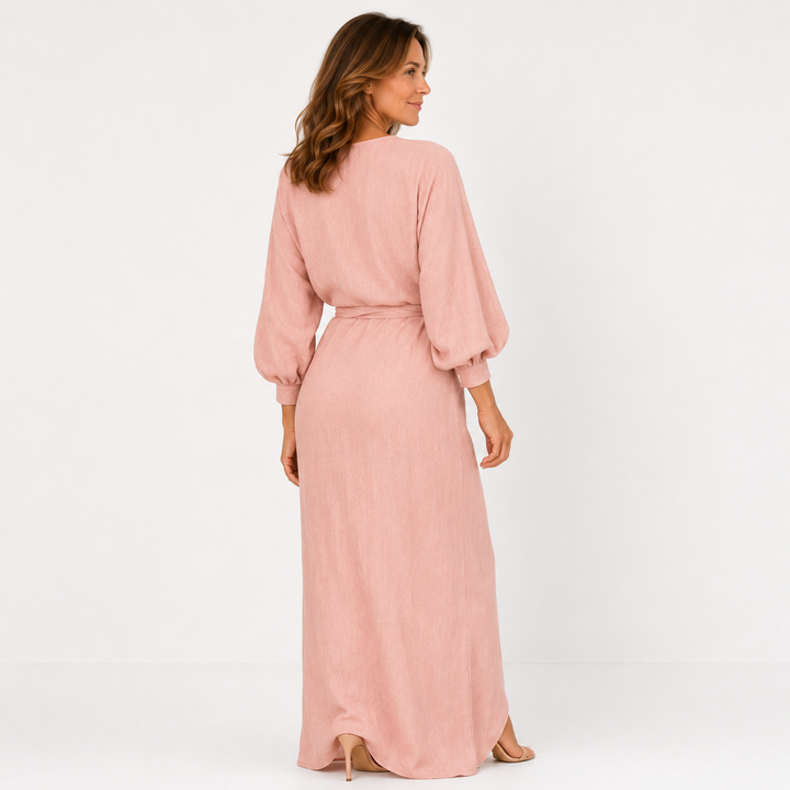 Hermine - Robe en Lin à Col en V
