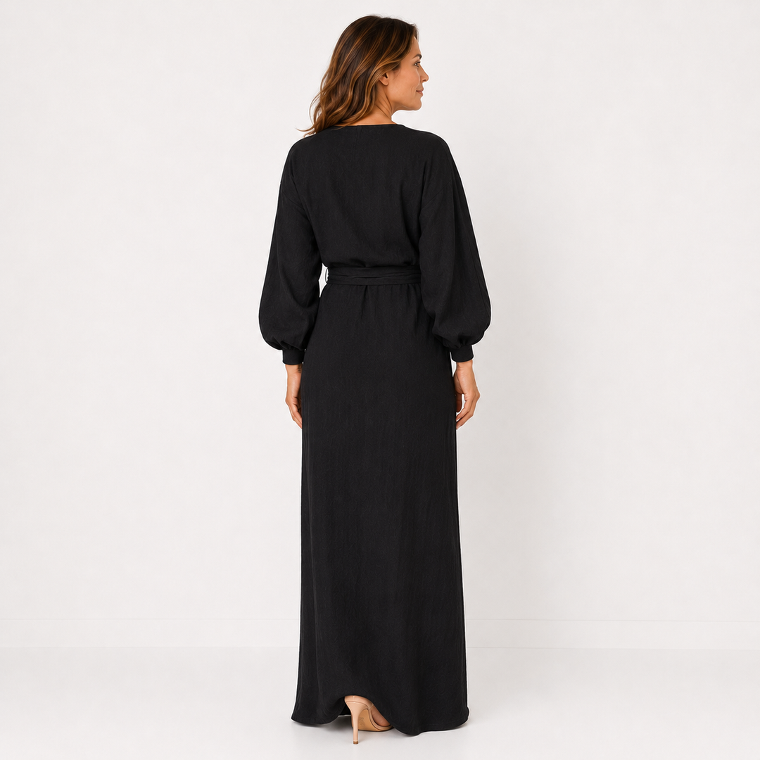 Hermine - Robe en Lin à Col en V