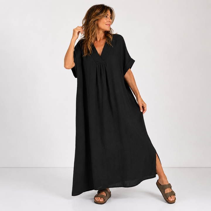 Juliette - Robe en coton légère à col V
