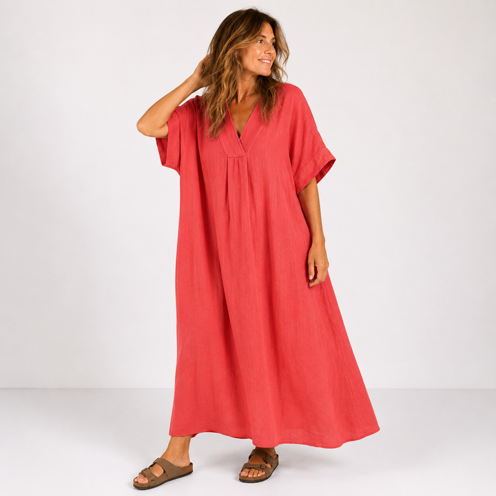 Juliette - Robe en coton légère à col V