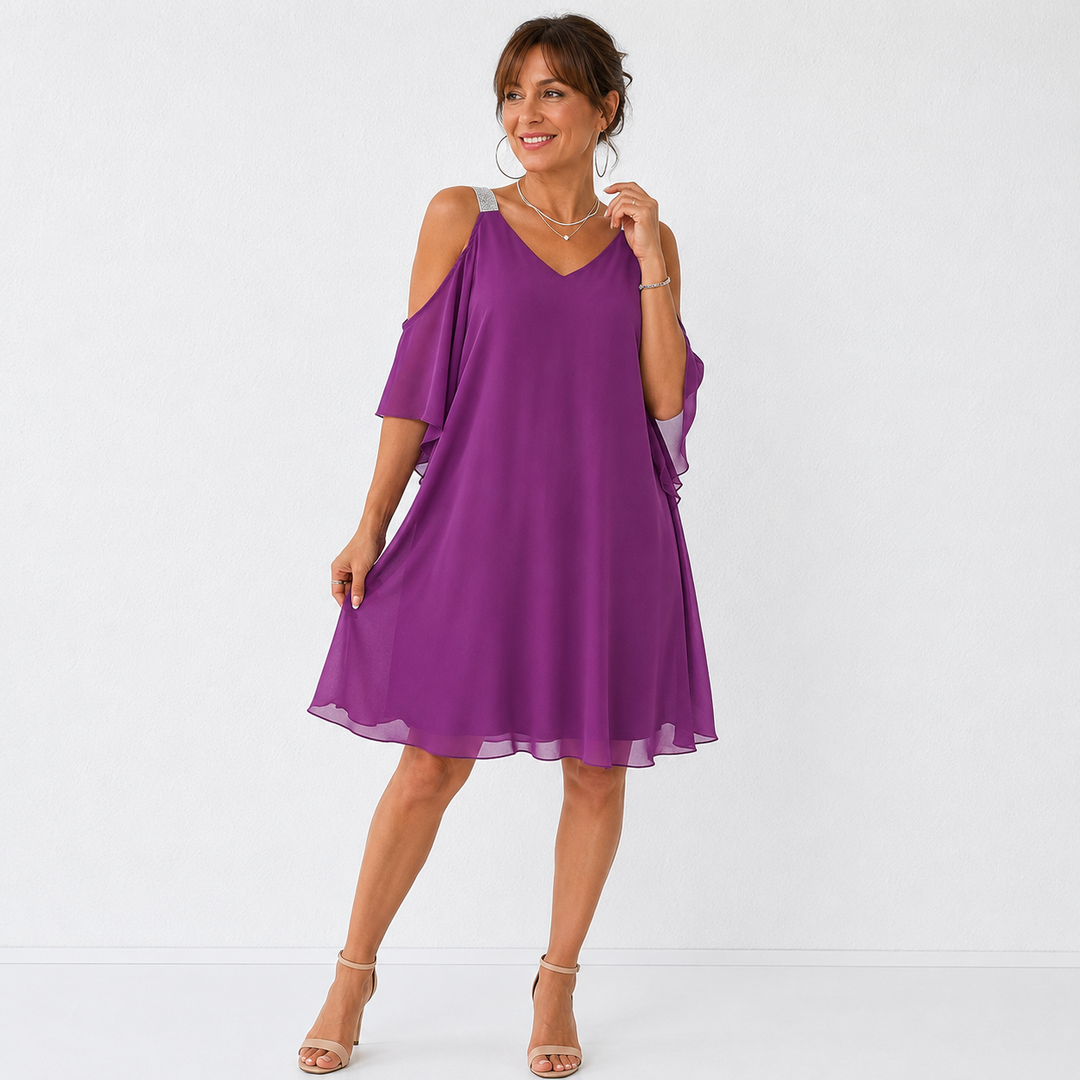 Suzanne – Robe fluide épaules dénudées