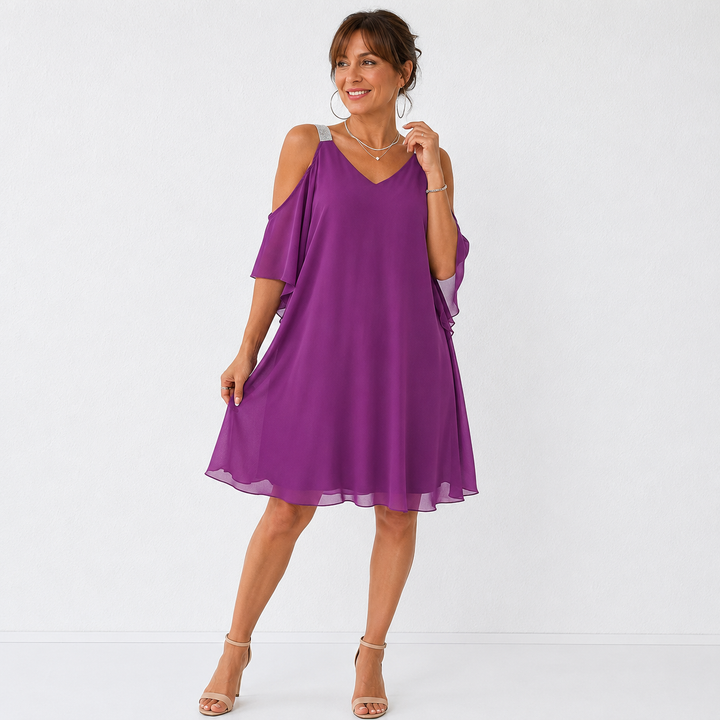 Suzanne – Robe fluide épaules dénudées