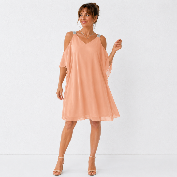 Suzanne – Robe fluide épaules dénudées