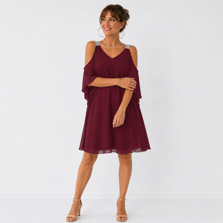 Suzanne – Robe fluide épaules dénudées