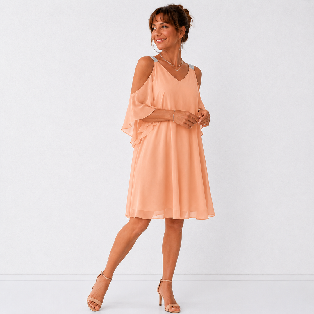 Suzanne – Robe fluide épaules dénudées