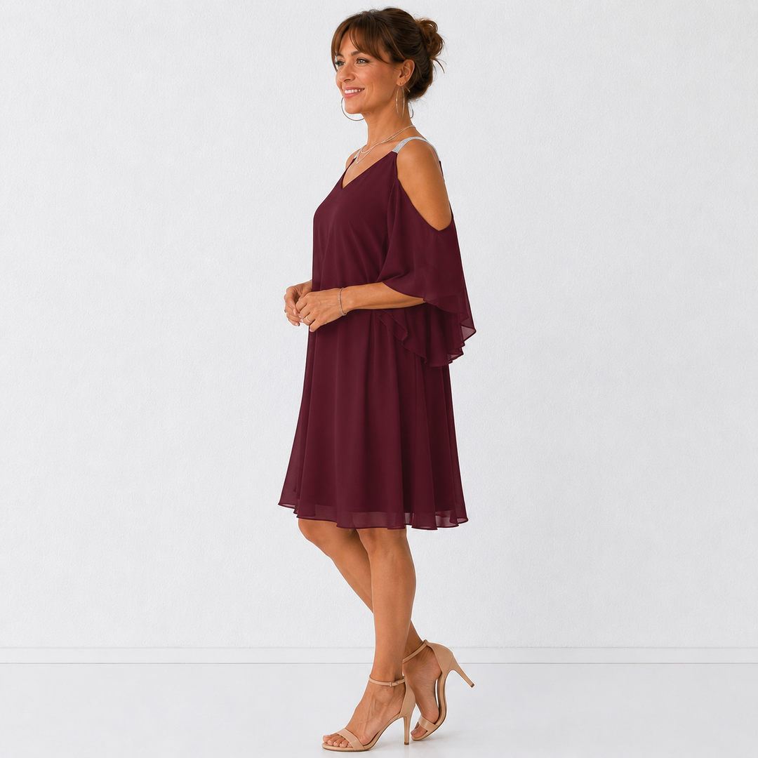 Suzanne – Robe fluide épaules dénudées