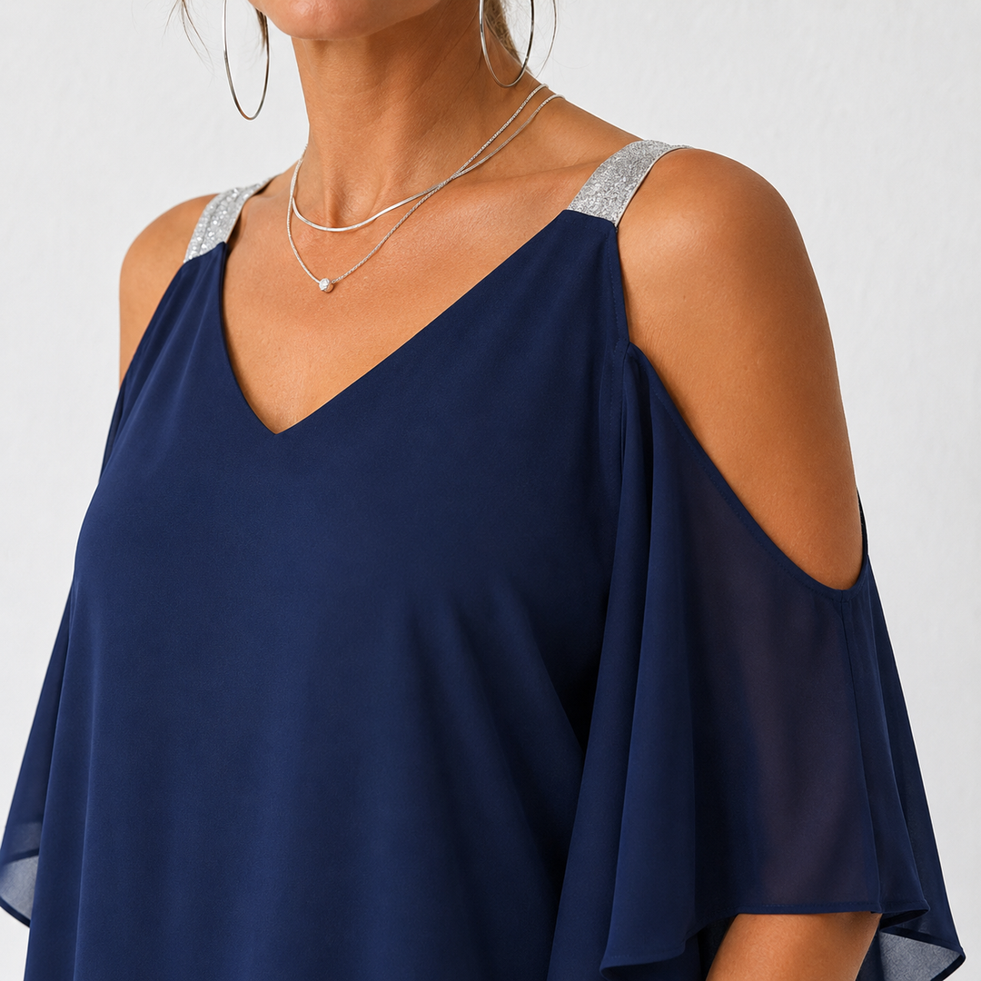 Suzanne – Robe fluide épaules dénudées