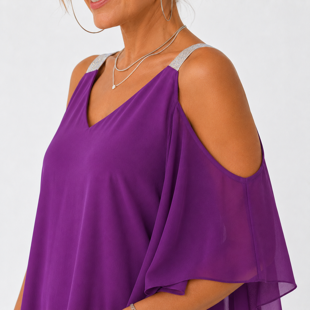 Suzanne – Robe fluide épaules dénudées