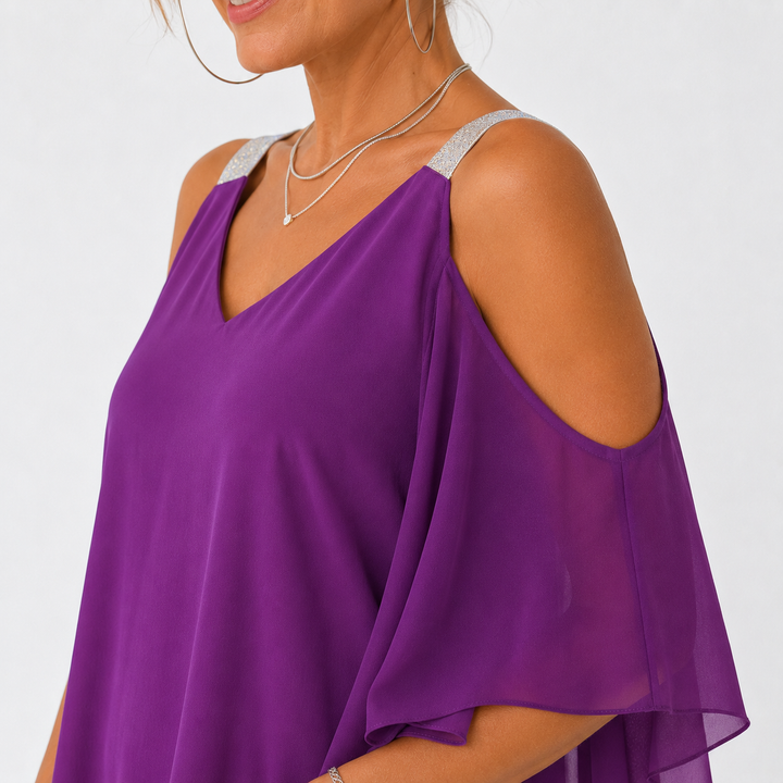 Suzanne – Robe fluide épaules dénudées