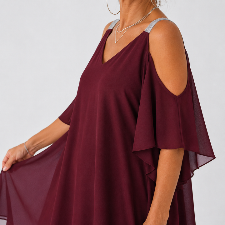 Suzanne – Robe fluide épaules dénudées