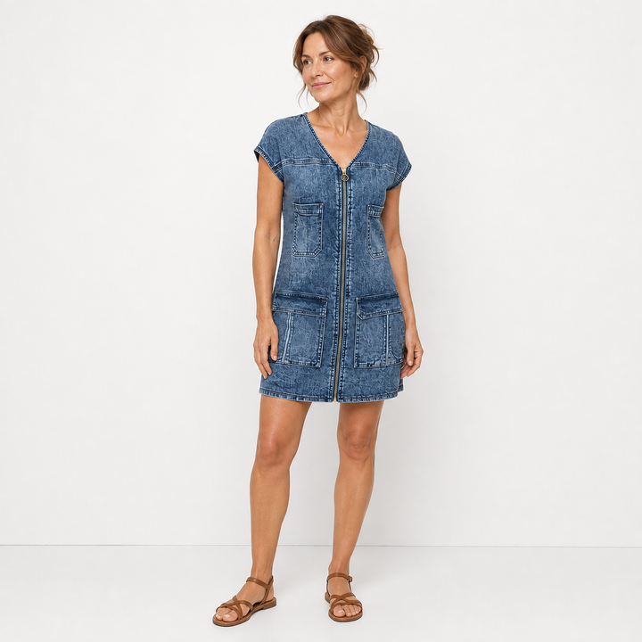 Julia - Robe Zippée Raffinée