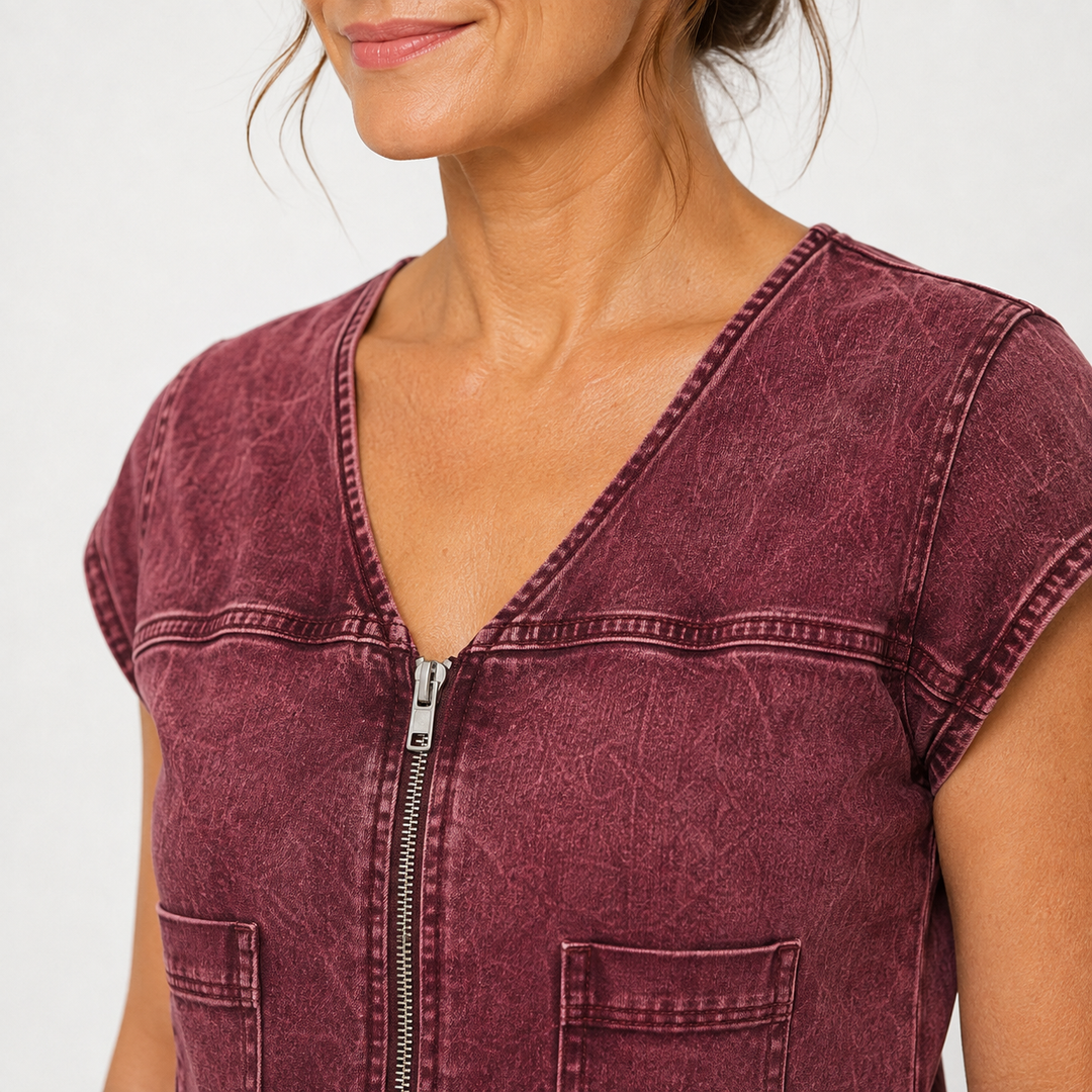 Julia - Robe Zippée Raffinée