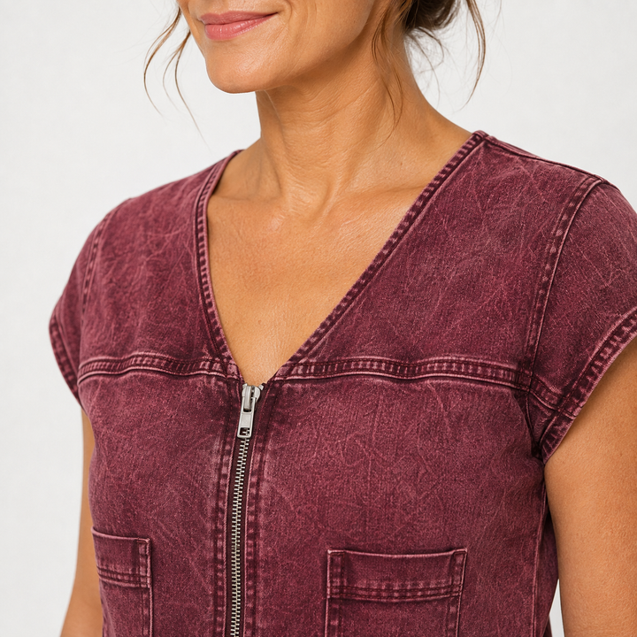 Julia - Robe Zippée Raffinée