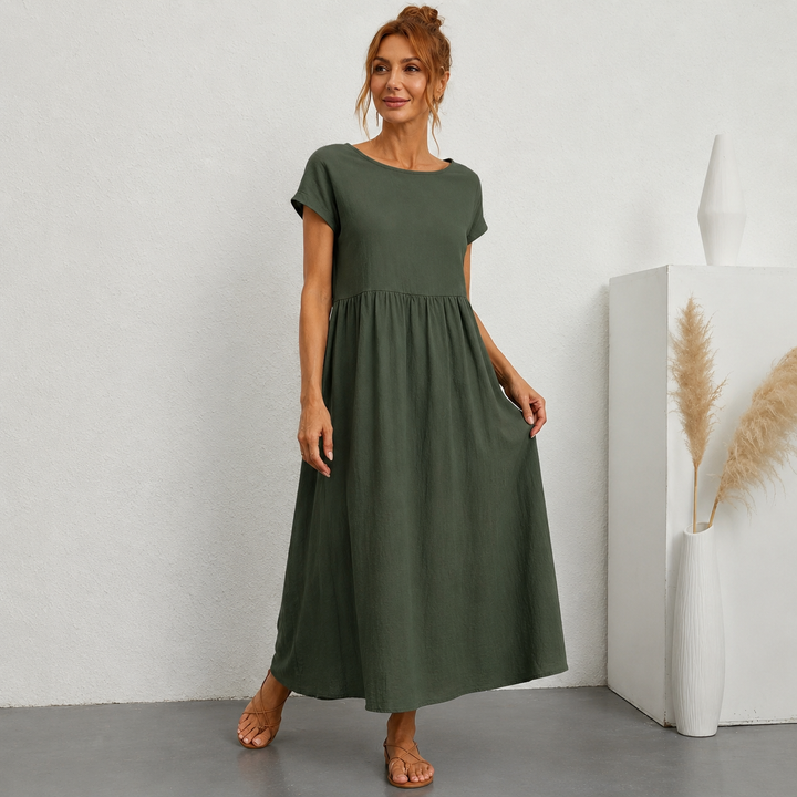 Gabrielle™ - Robe midi fluide élégance intemporelle
