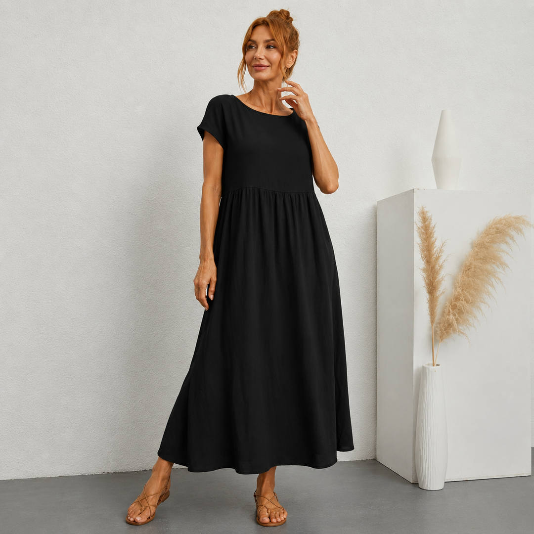 Gabrielle™ - Robe midi fluide élégance intemporelle