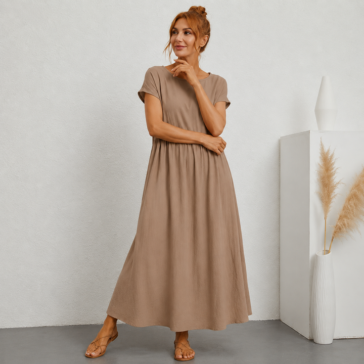 Gabrielle™ - Robe midi fluide élégance intemporelle