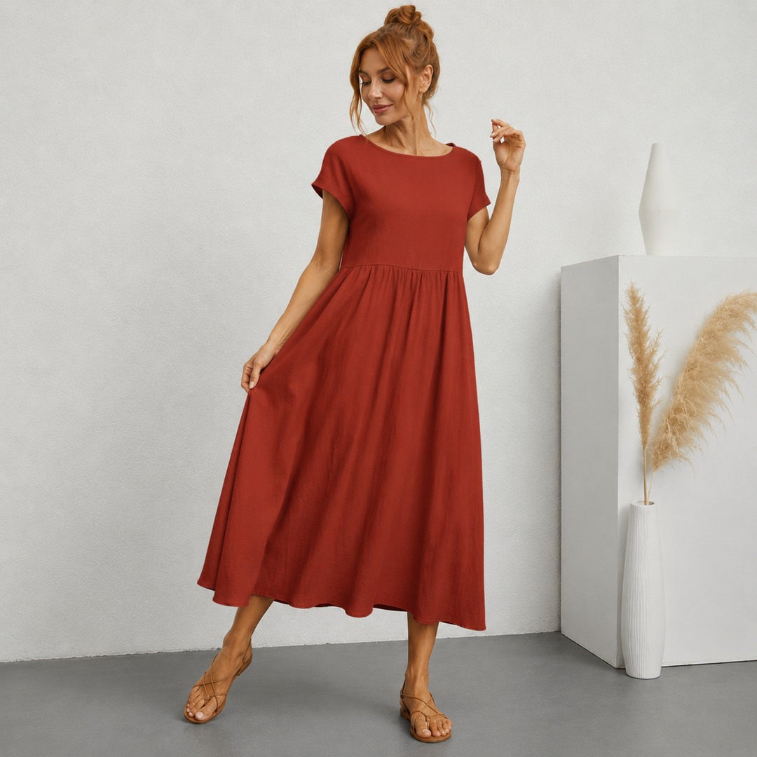 Gabrielle™ - Robe midi fluide élégance intemporelle