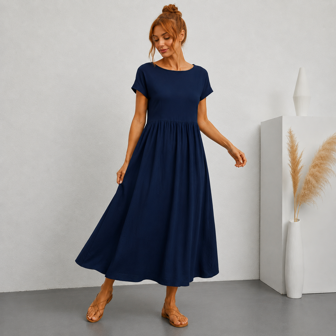 Gabrielle™ - Robe midi fluide élégance intemporelle