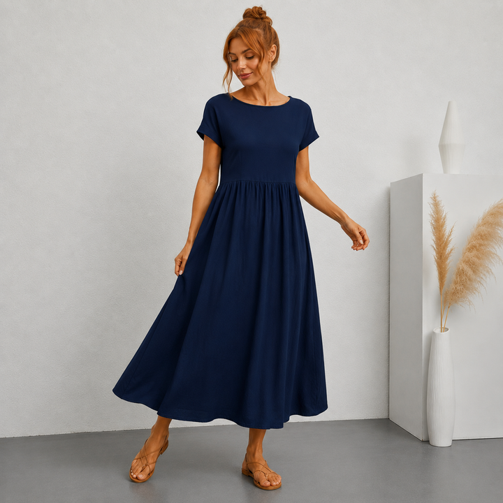 Gabrielle™ - Robe midi fluide élégance intemporelle