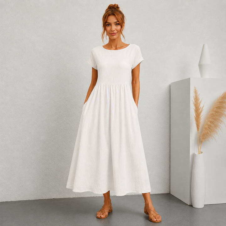 Gabrielle™ - Robe midi fluide élégance intemporelle
