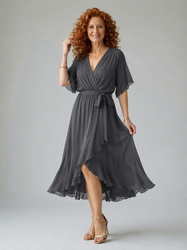 Monica - Robe midi fluide légère