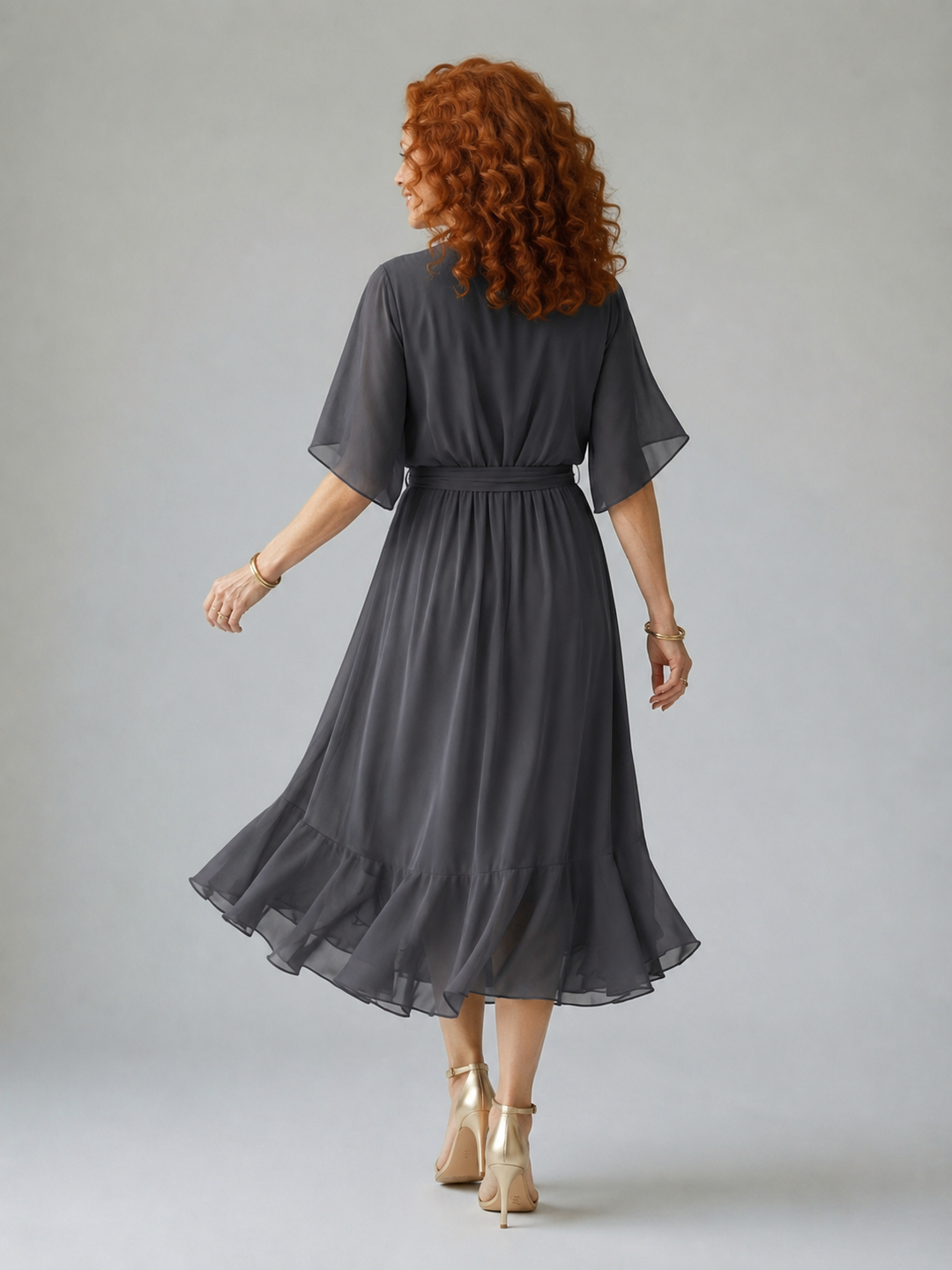 Monica - Robe midi fluide légère