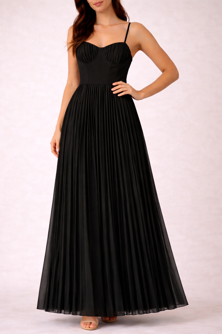 Isabella - Robe Midi Plissée