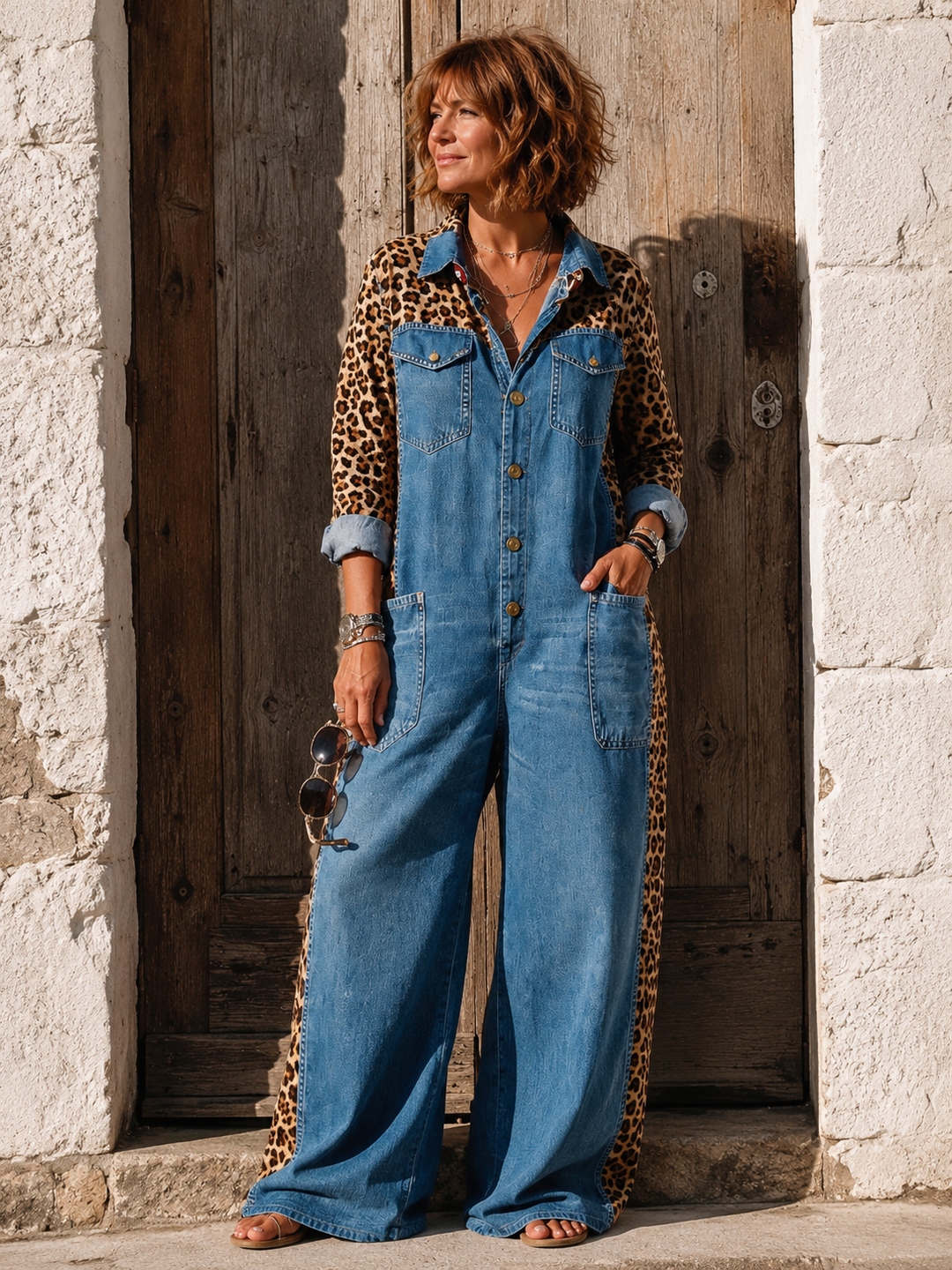 Amanda - Combinaison Effet Denim